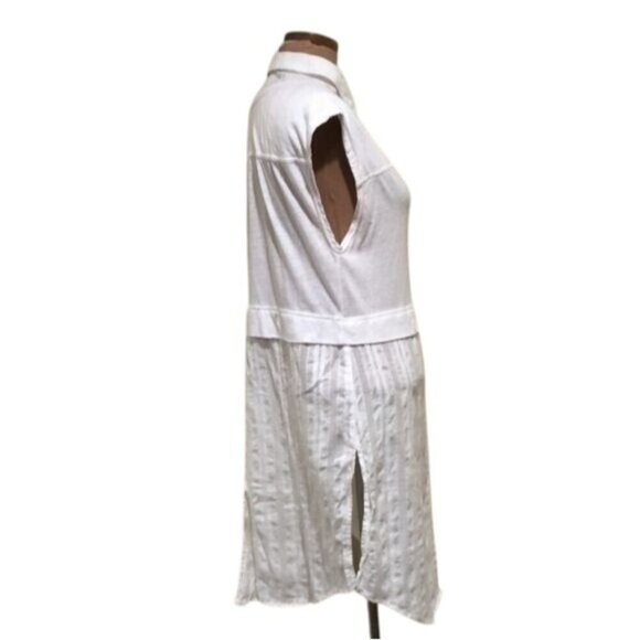 Anthropologie Postmark Londra White y2k Layered Tunic - Picture 5 of 8